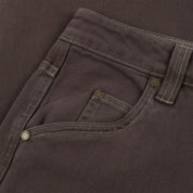 Baggy Denim Pants - Brown Washed