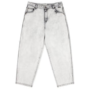 Classic Baggy Denim Pants - Smoke White