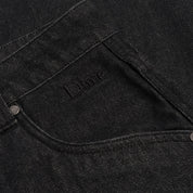 Classic Baggy Denim Pants - Black Washed