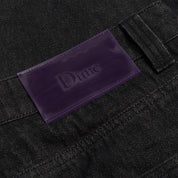 Classic Baggy Denim Pants - Black Washed