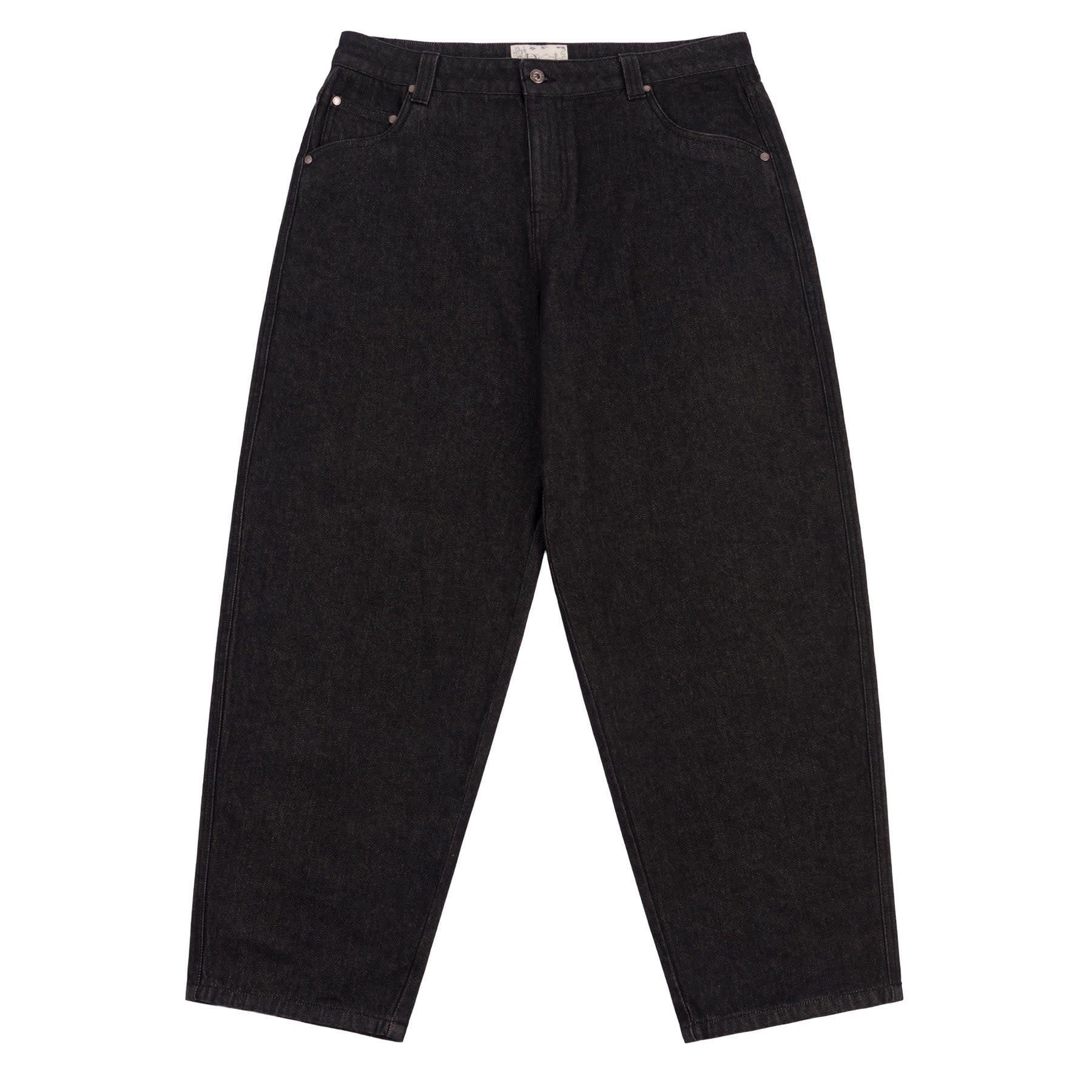 Classic Baggy Denim Pants - Black Washed