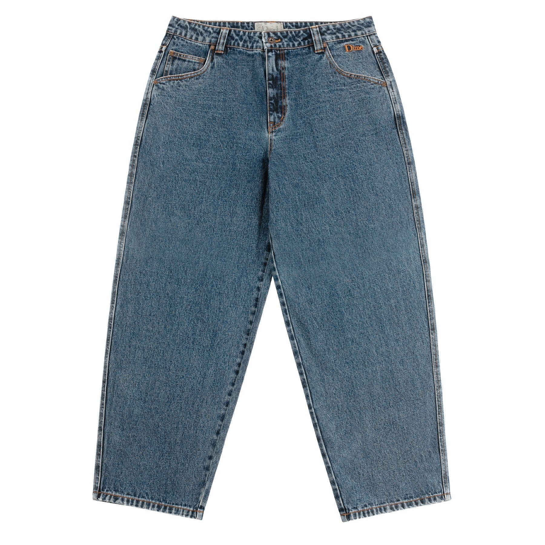 Classic Baggy Denim Pants - Stone Washed