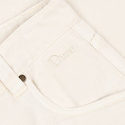 Classic Baggy Denim Pants - Warm White