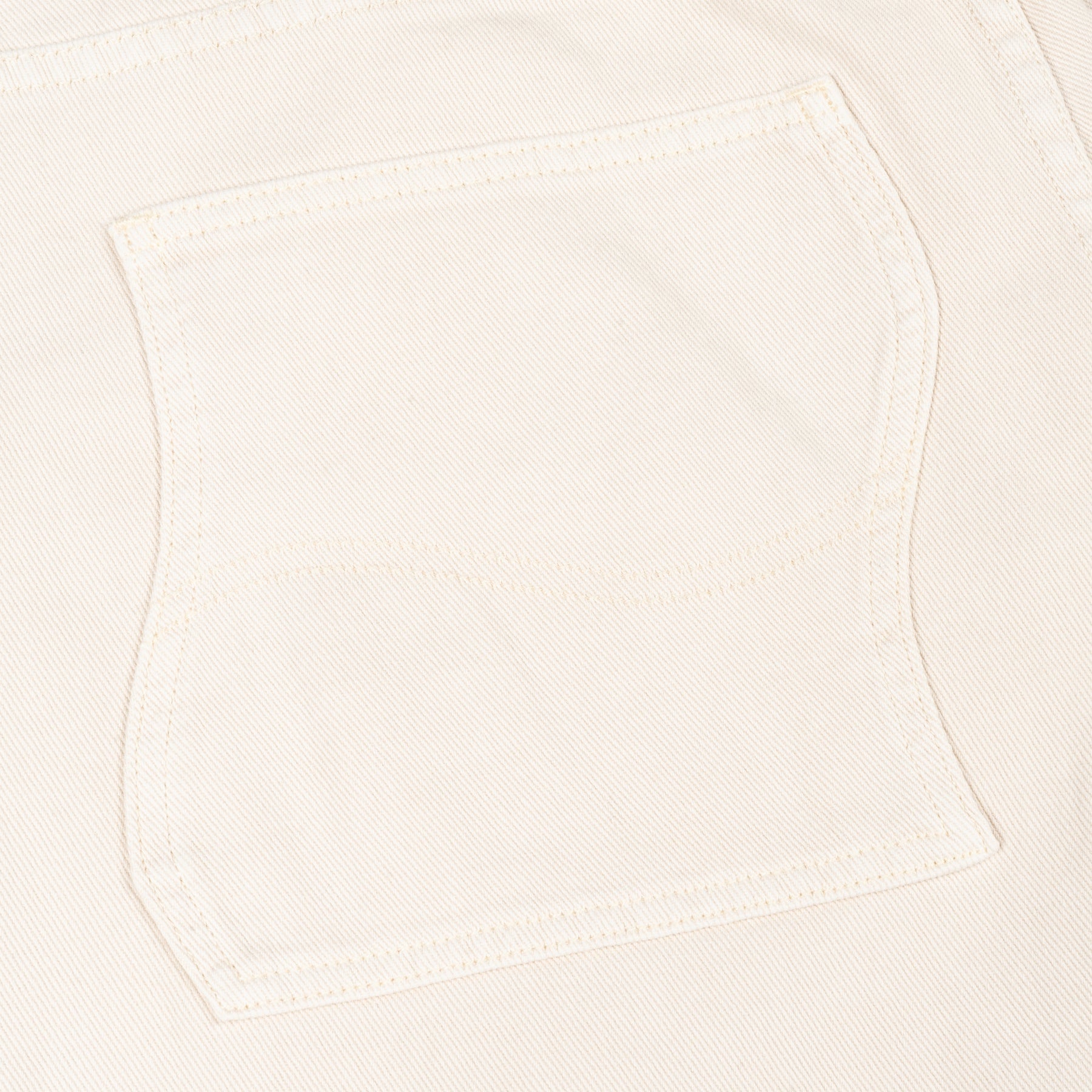 Classic Baggy Denim Pants - Warm White