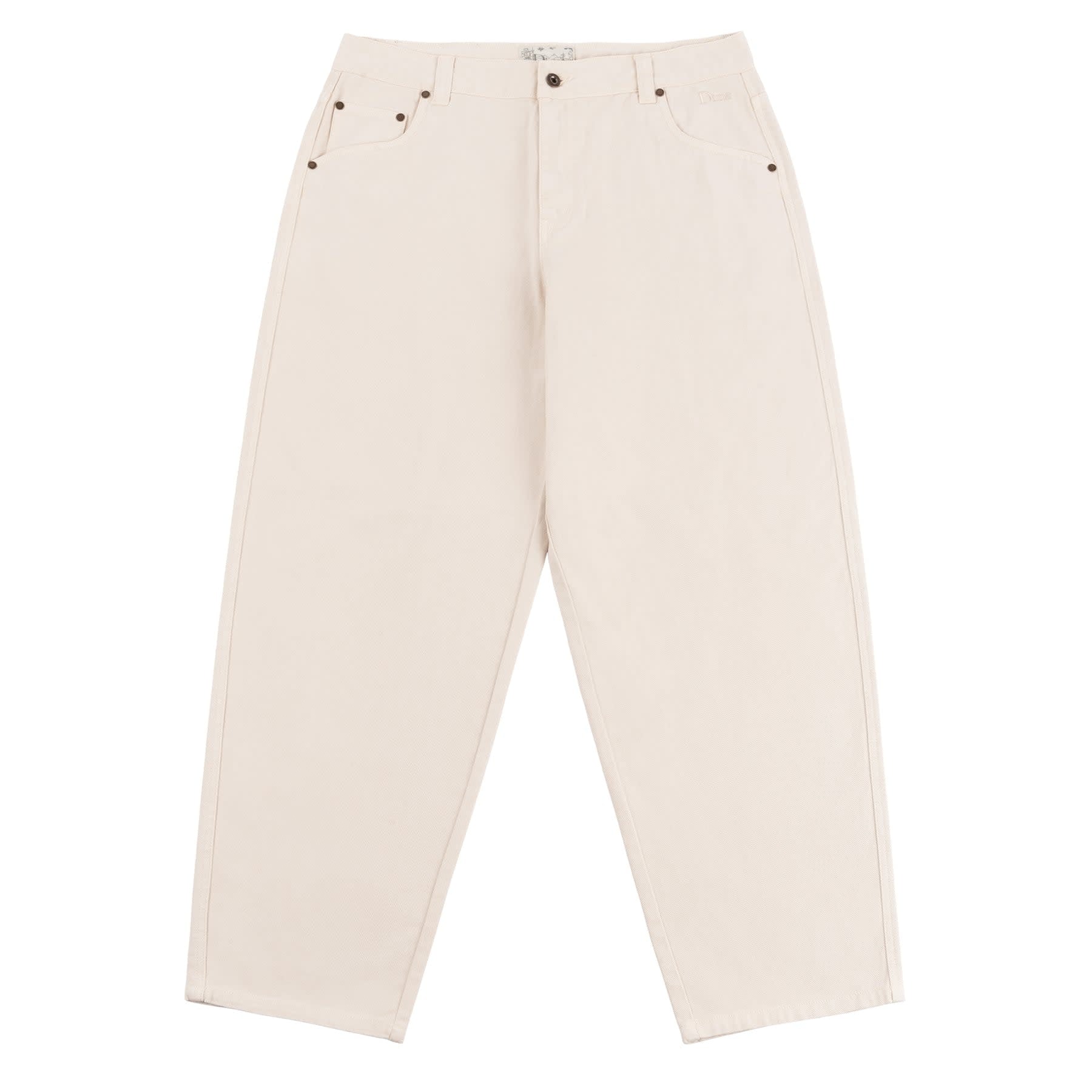 Classic Baggy Denim Pants - Warm White