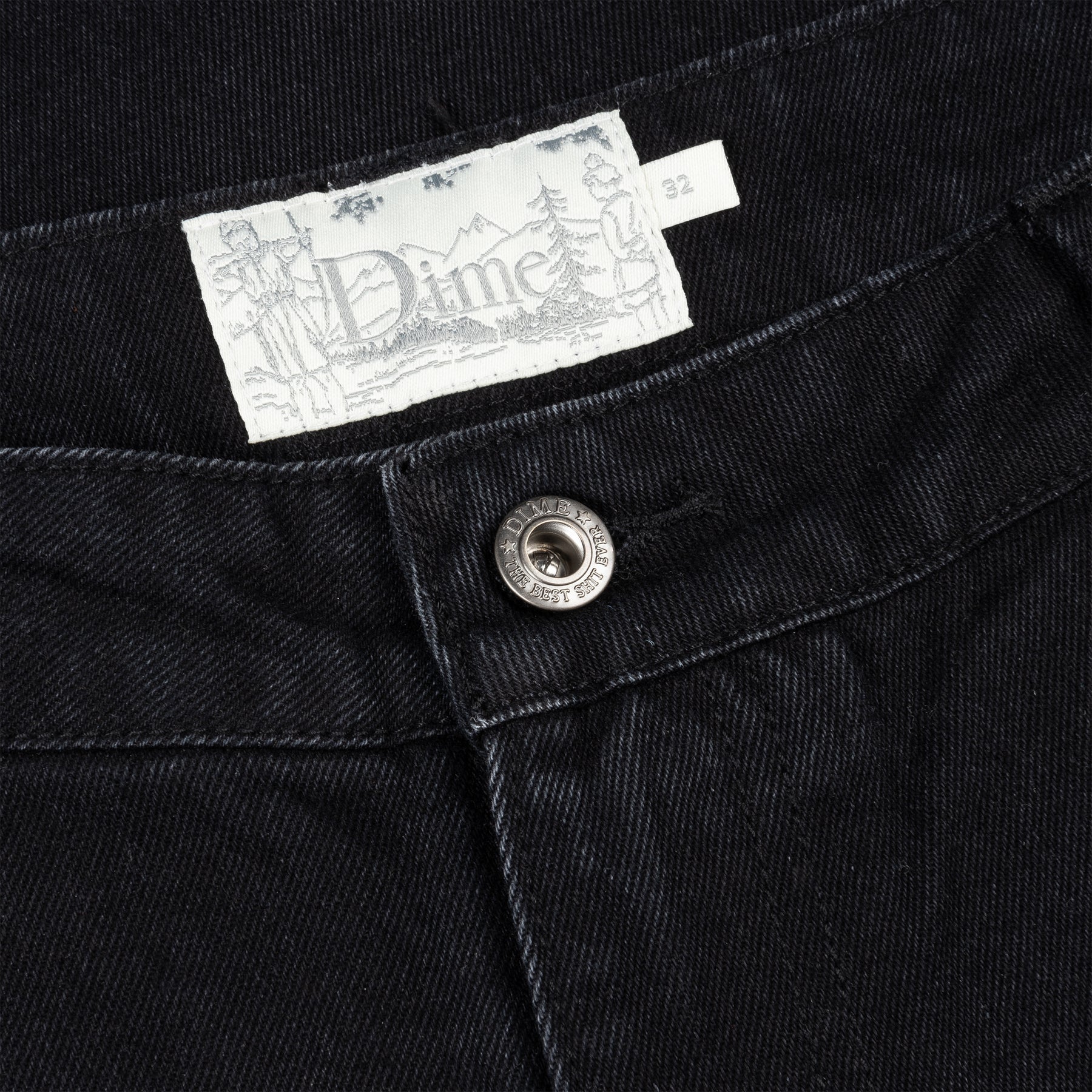 Pantalon en denim classique et décontracté - Noir (Printemps 24)