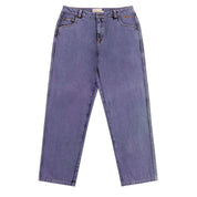 Classic Relaxed Denim Pants - Stone Purple