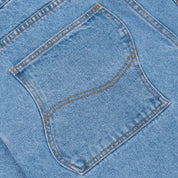 Classic Baggy Denim Pants - Blue Washed