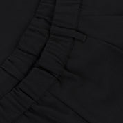 Pleated Twill Pants - Black