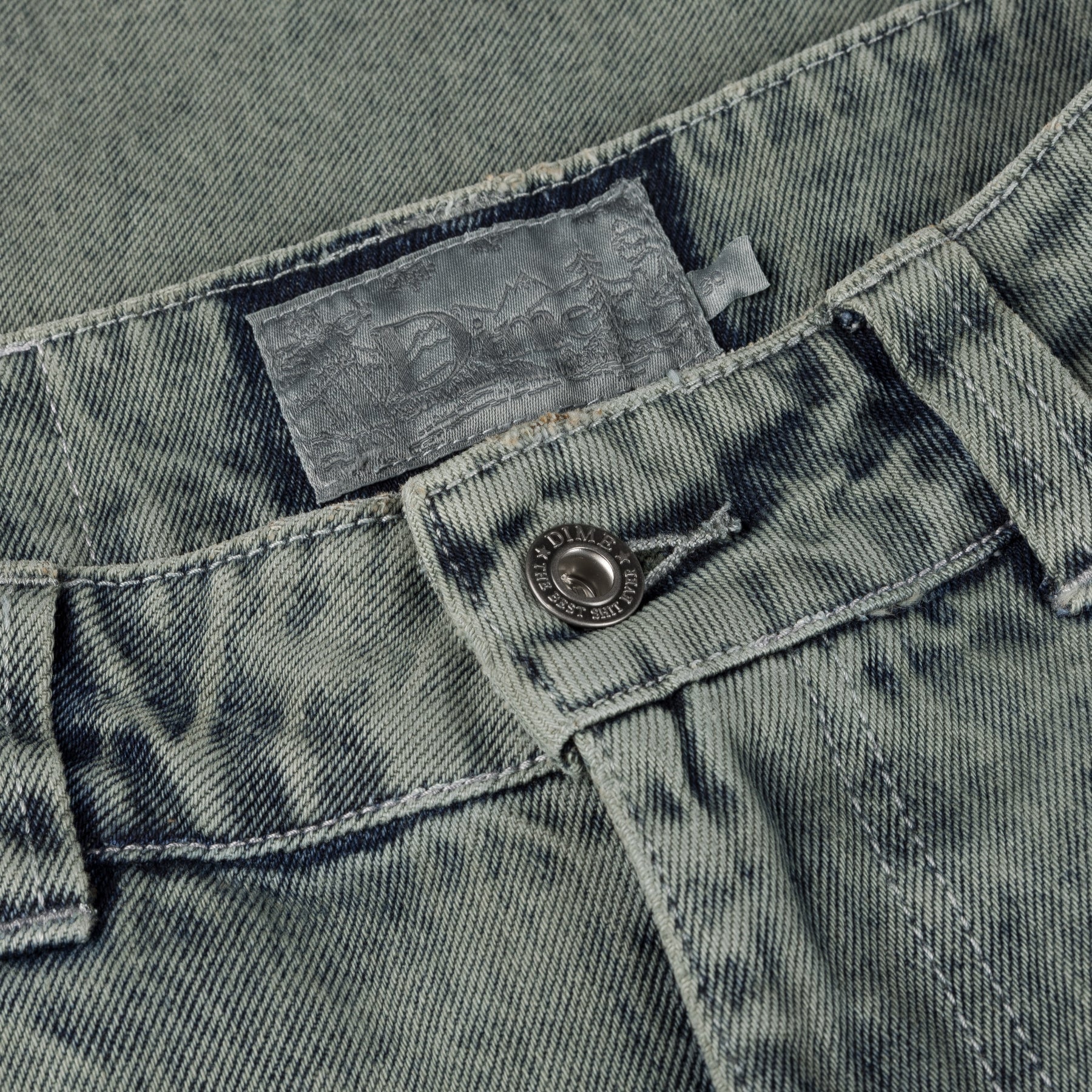 Classic Relaxed Denim Pants - Overdyed Forest