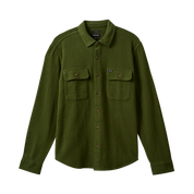 Bowery Textured Loop Twill Overshirt - Cypress Green