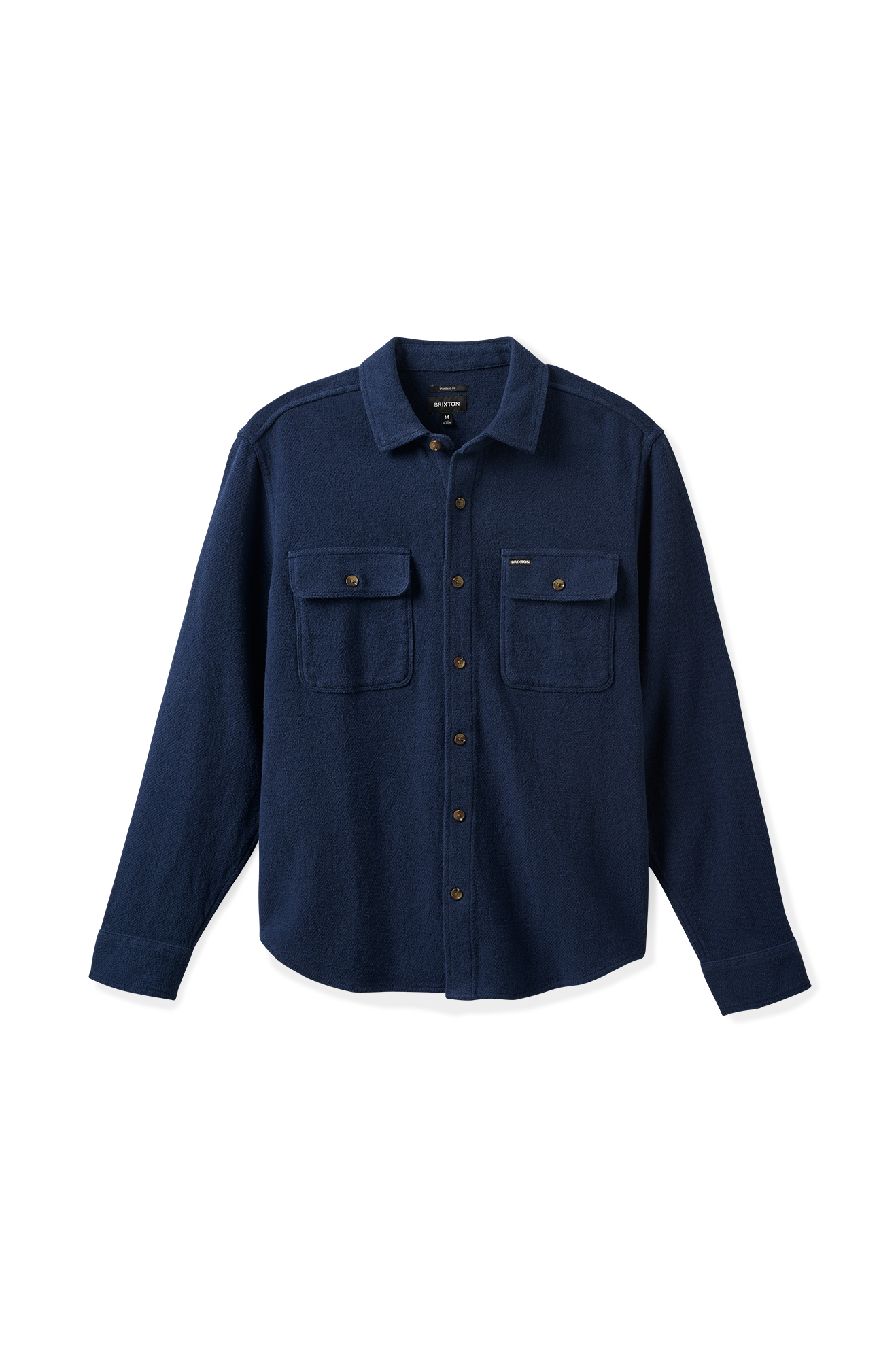 Bowery Textured Loop Twill L/S Overshirt - Washed Navy