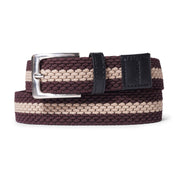 Ceinture tressée - Tan/Kaki