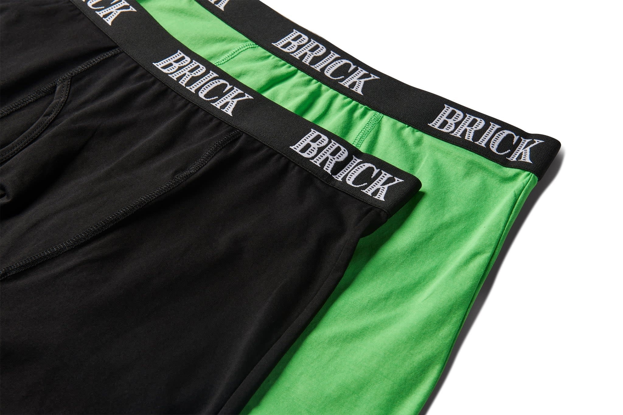 Solid Pack Boxer Briefs - Black/Green