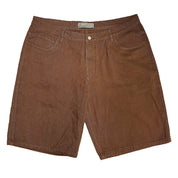 Wavy Jeans Shorts - Maple Syrup