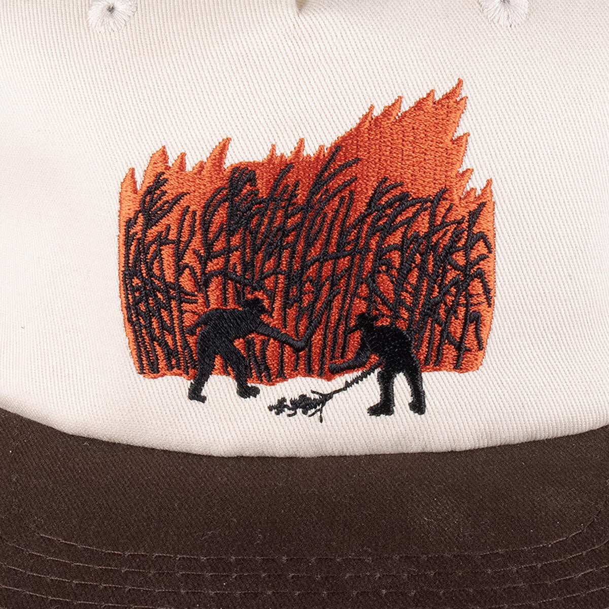 Brush Fire Workers Trucker Cap - Choc/Off White