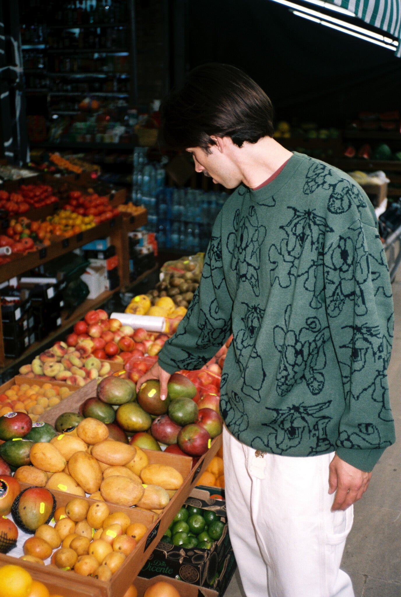 Pull en tricot pulvérisé - Forêt