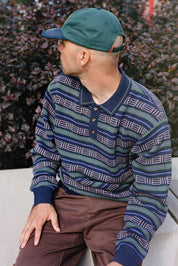 Windsor Knitted Sweater - Navy/Forest