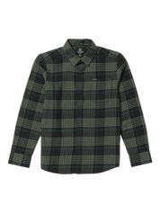 Big Boys Caden Plaid Flannel - Black