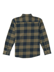 Big Boys Caden Plaid Flannel - Navy