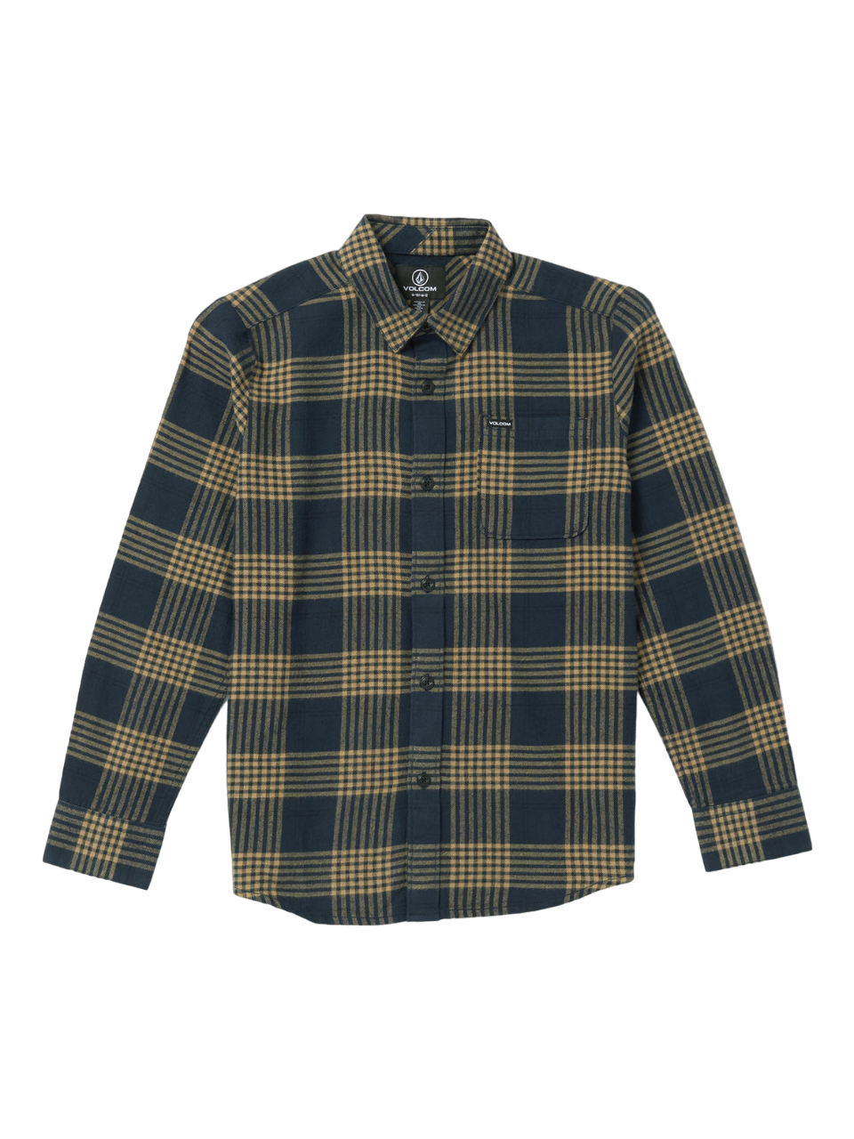 Big Boys Caden Plaid Flannel - Navy