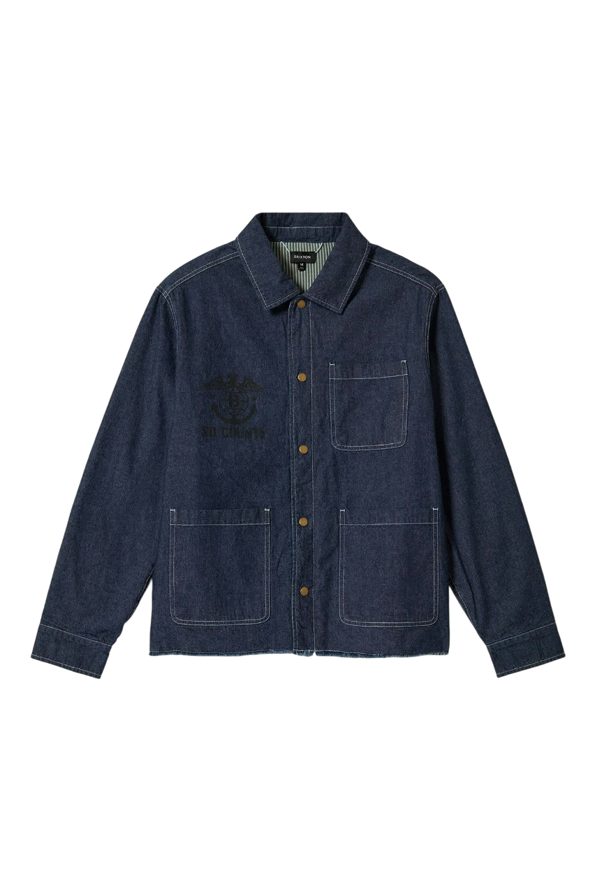 Assembly Reversible Chore Jacket - Indigo/Pine Needle/Whitecap