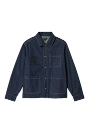 Assembly Reversible Chore Jacket - Indigo/Pine Needle/Whitecap
