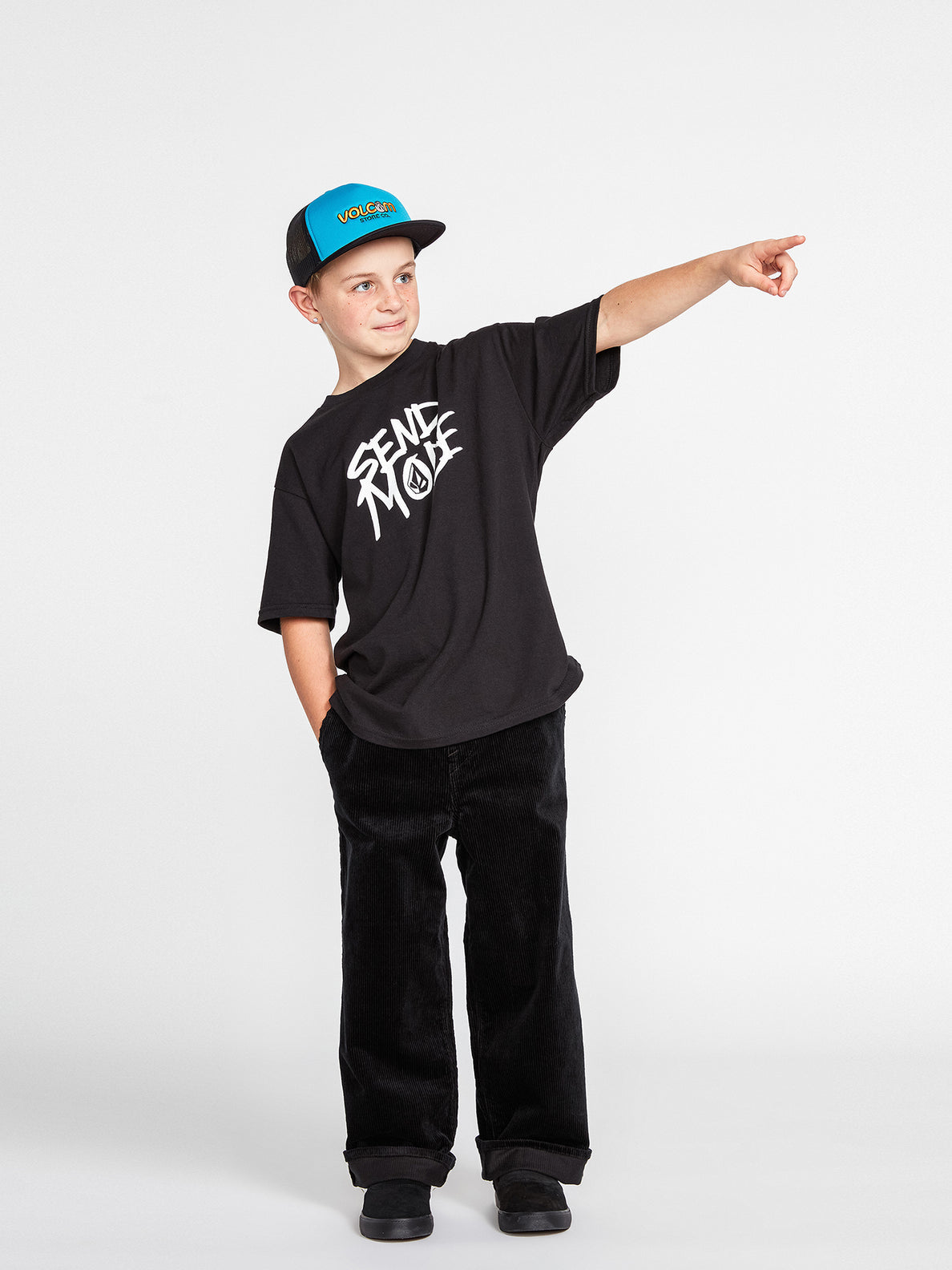 Big Boys Outerspaced Elastic Waist Pants - New Black