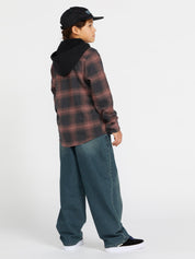 Kids Freazy Loose Elastic Waist Jeans - Biarritz Blue