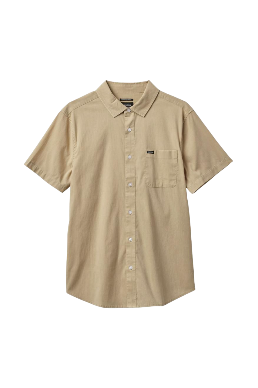 Charter Sol Wash S/S Woven Shirt - Oat Milk Sol Wash