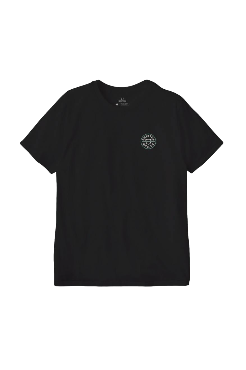 Crest II S/S Standard Tee - Black/Off White/Jade