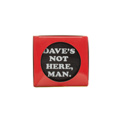 Cheech & Chong® Glass Dave's Not Here, Man Grinder - Black