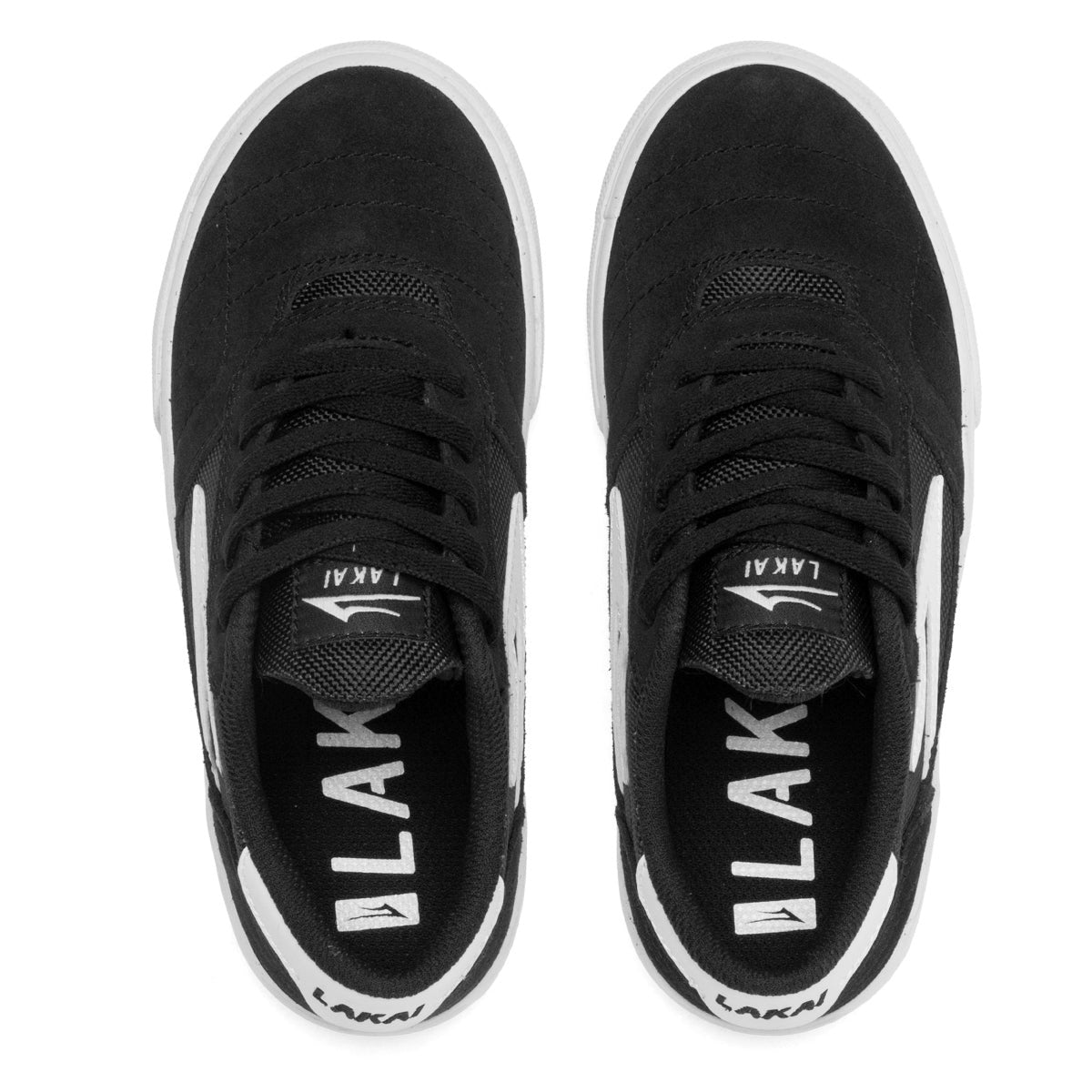 Lakai Cambridge Kids - Black/White Suede – Palm Isle Skateshop