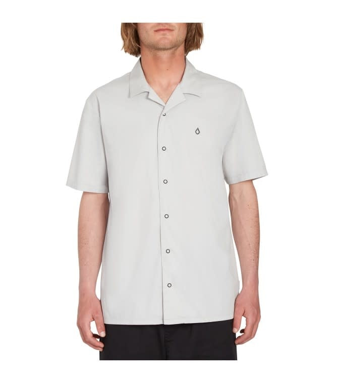 Skate Vitals Axel Short Sleeve Buttondown Shirt - Tower Grey