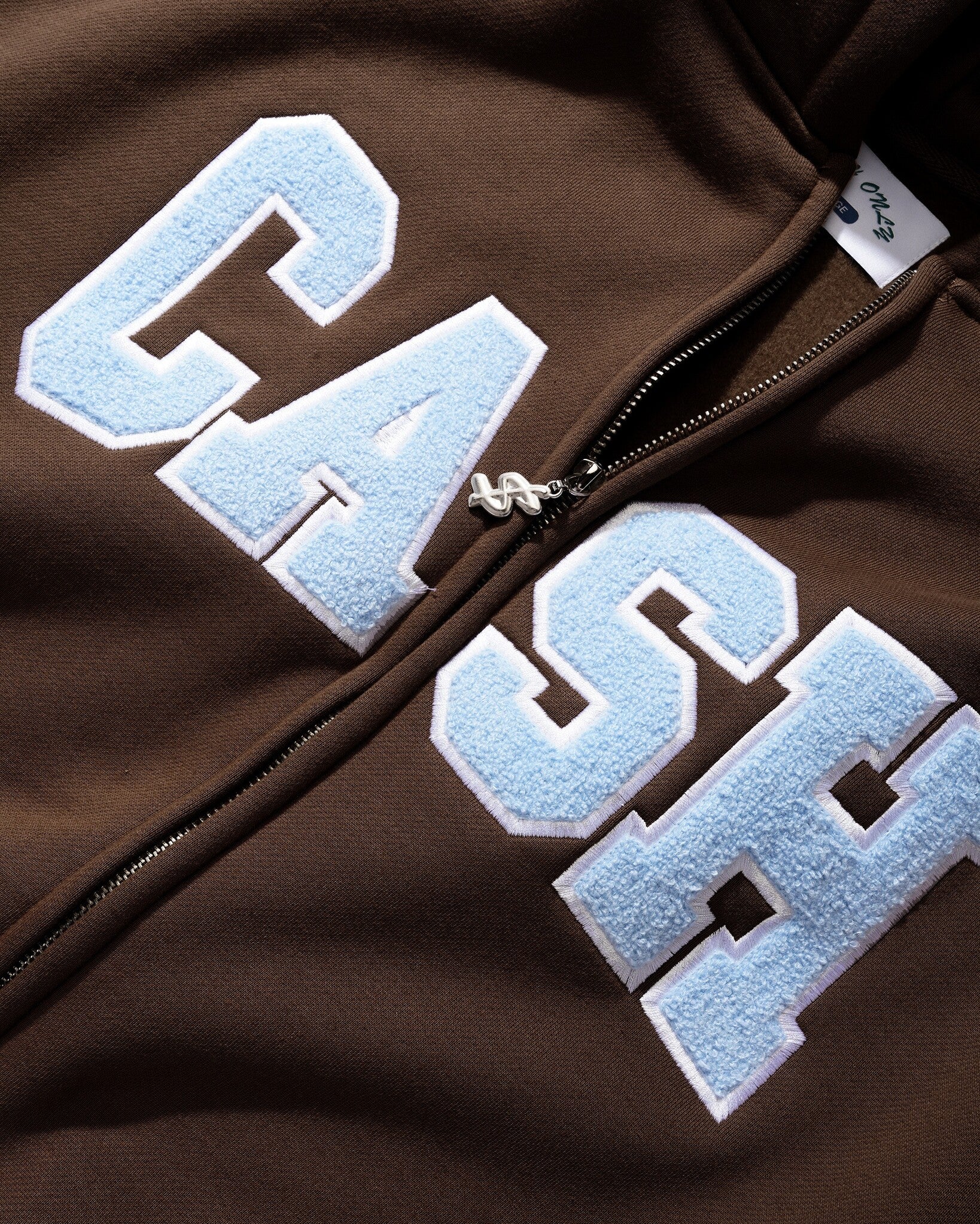 Sweat à capuche zippé Campus - Marron