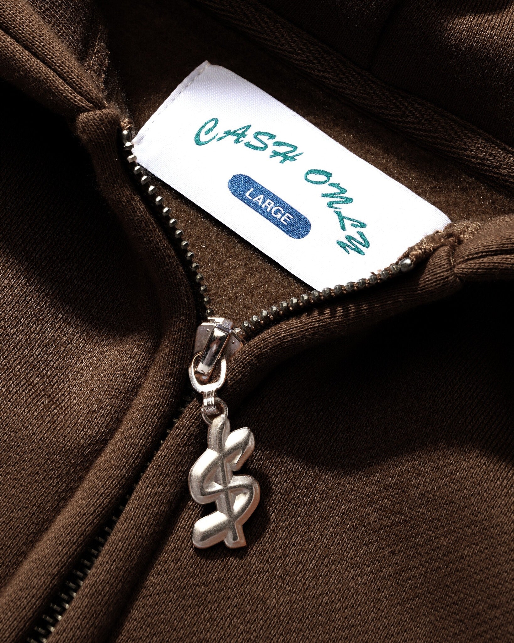 Sweat à capuche zippé Campus - Marron