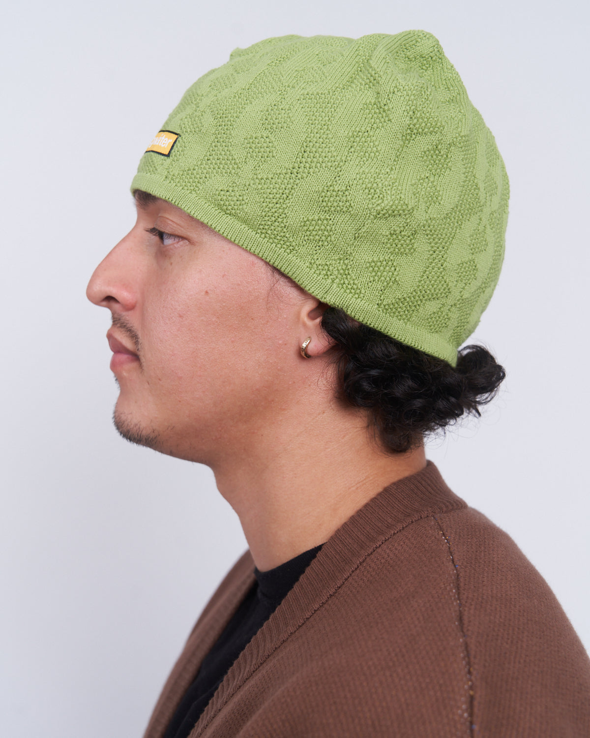 Moses Chain Beanie - Lime Green