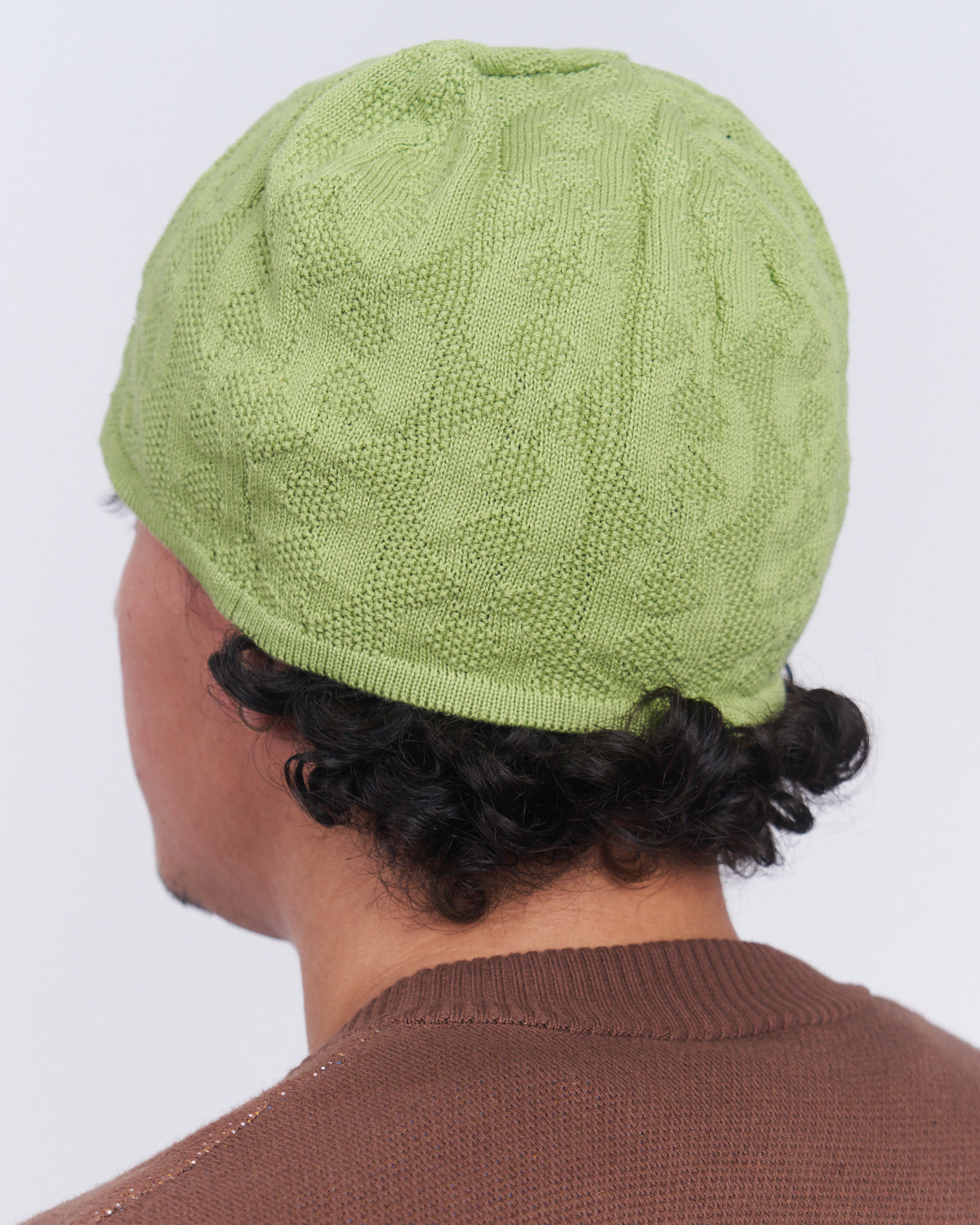 Moses Chain Beanie - Lime Green