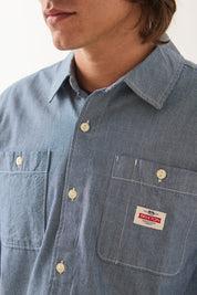 Trademark Shirt - Blue Chambray Micro Stripe
