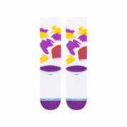 NBA Paint Lebron Crew Socks - White