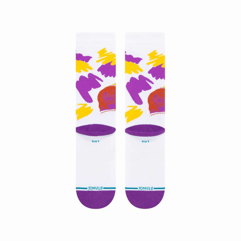 Chaussettes NBA Paint LeBron Crew - Blanc