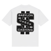 Check Cashing T-Shirt - White