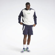 Sweat-shirt ras du cou Classics Varsity - Craie 