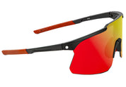 Lunettes de soleil polarisées Cooper - Noir/Rouge/Miroir 
