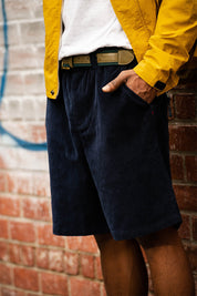 Corduroy Lounge Shorts - Navy