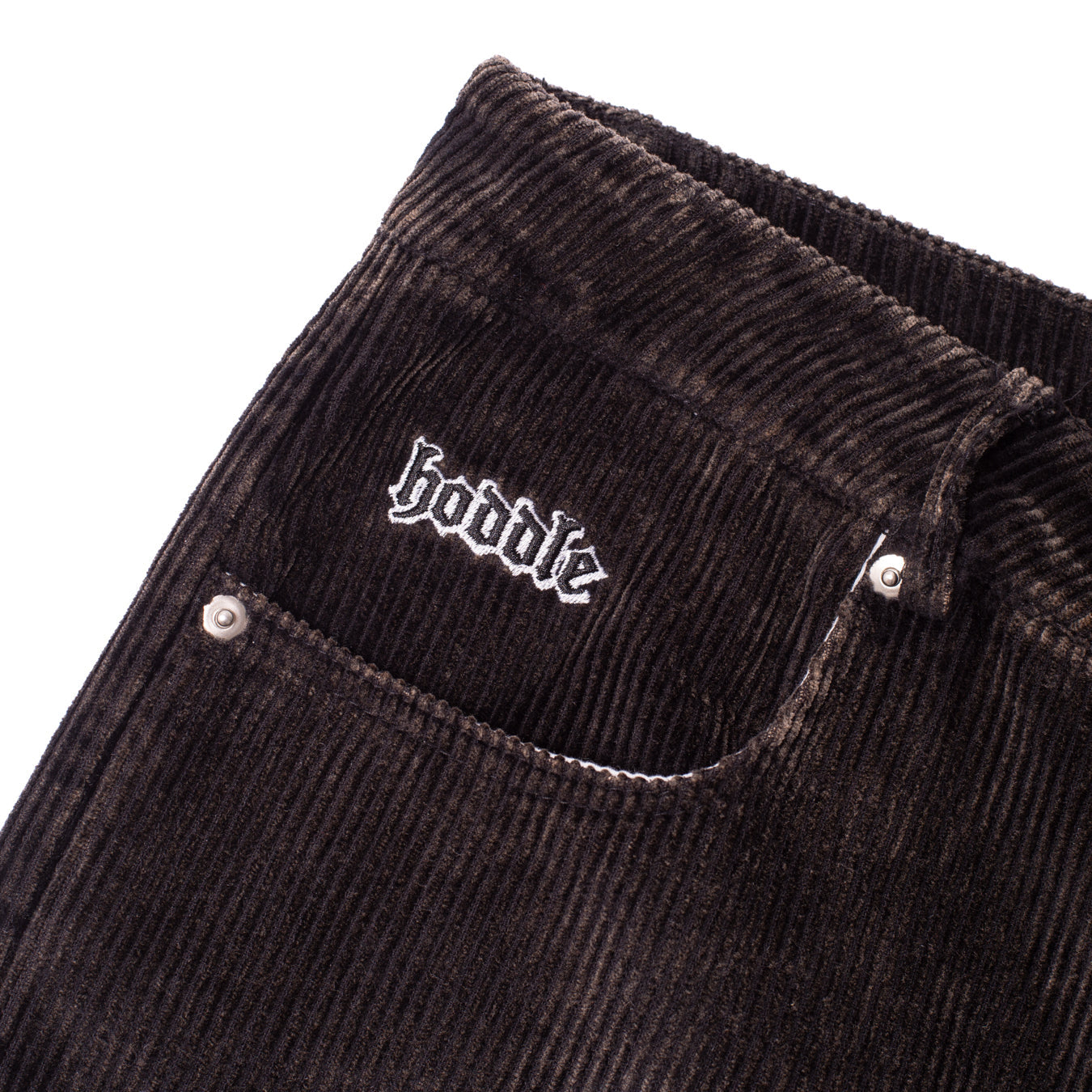 Pantalon Ranger en velours côtelé - Délavage noir 
