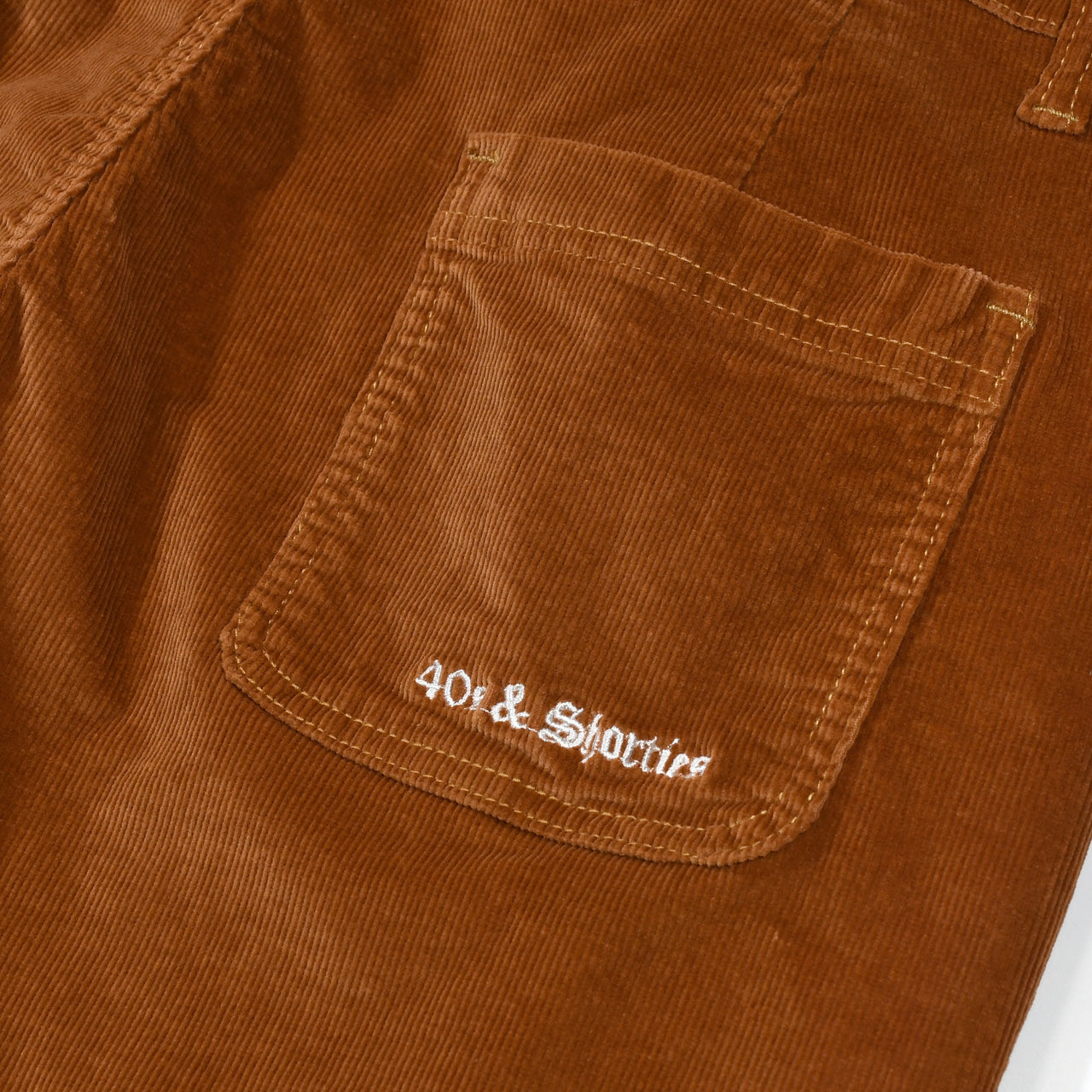 Short en velours côtelé - Tan