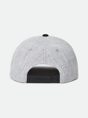 Casquette Snapback Crest C MP - Gris chiné/Noir