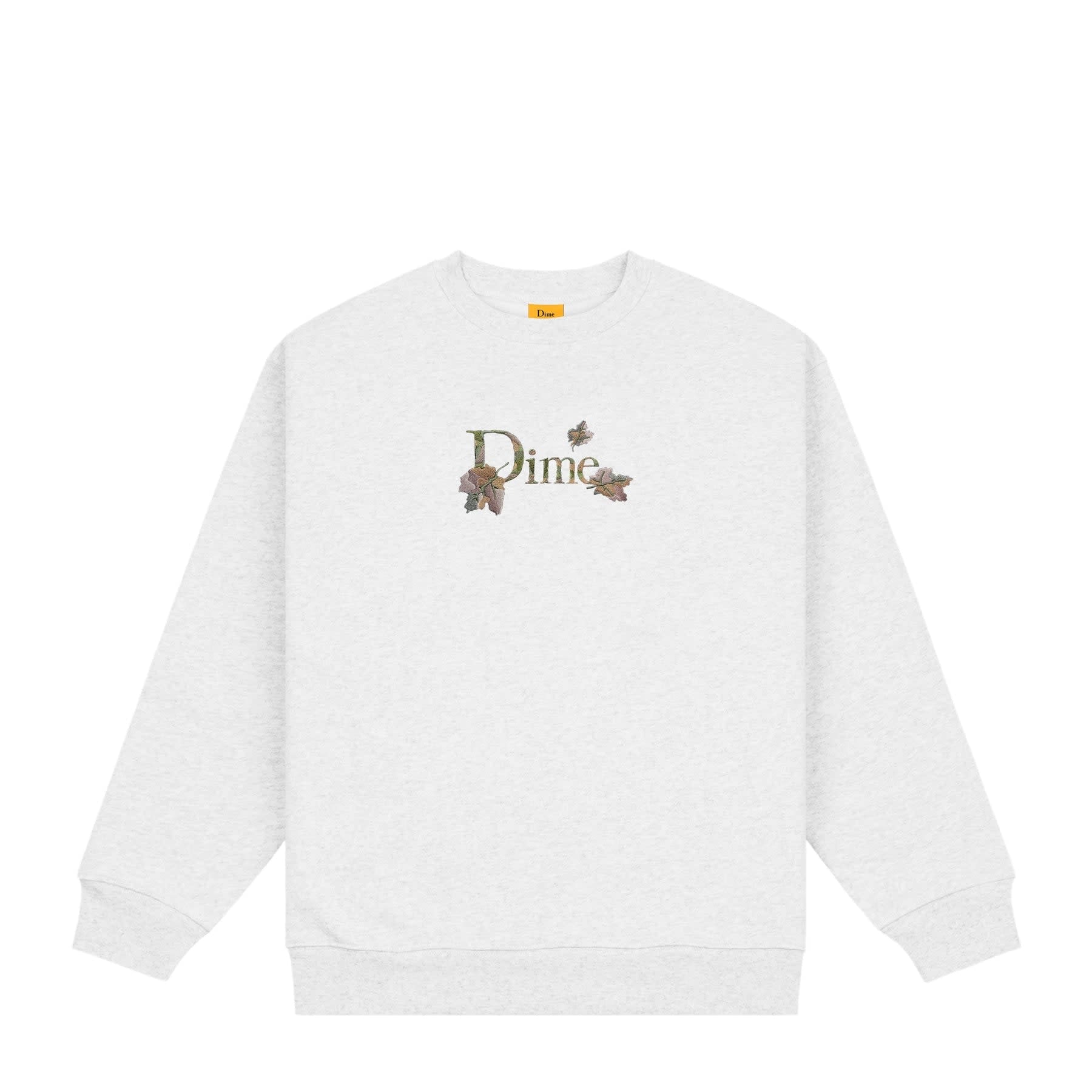 Dime スウェット CLASSIC LEAFY CREWNECK / ASH Dime Classic Leafy Crewneck - Ash – Palm Isle Skateshop