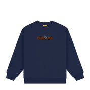 Crayon Chenille Crewneck - Navy